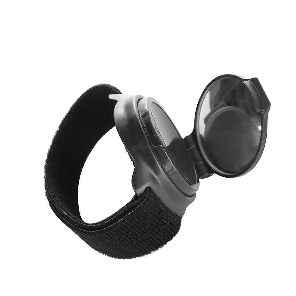 Bicycles Rearview Mirror Rotating WideAngle Convex, WristBand Mount For Road Bikes, Reflective Plastic Accessory