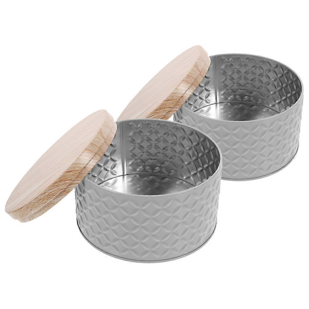 Decorative Metal Cookie Tins with Lids for Candy Storage 8Pcs Set