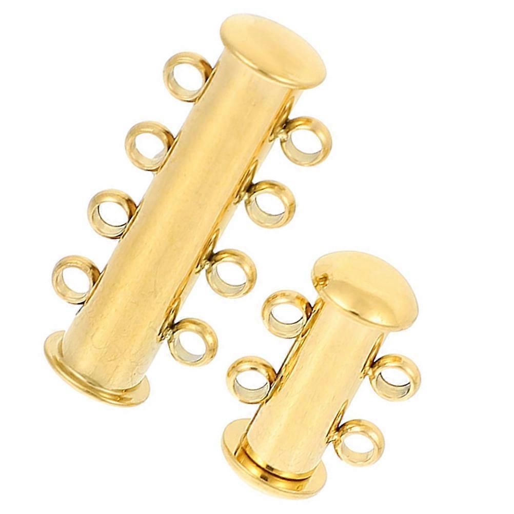 Necklace Layering Clasps 8 Pcs Ideal For Extending Chain Length In Jewelry Making Suitable For Craft Projects With Rectangular Design