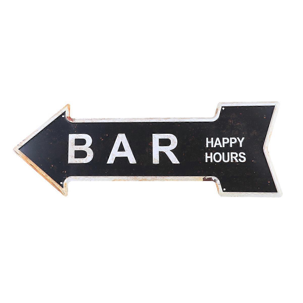 Indicator Tag Iron Art for Door Decoration 2Pcs Creative Occident Retro