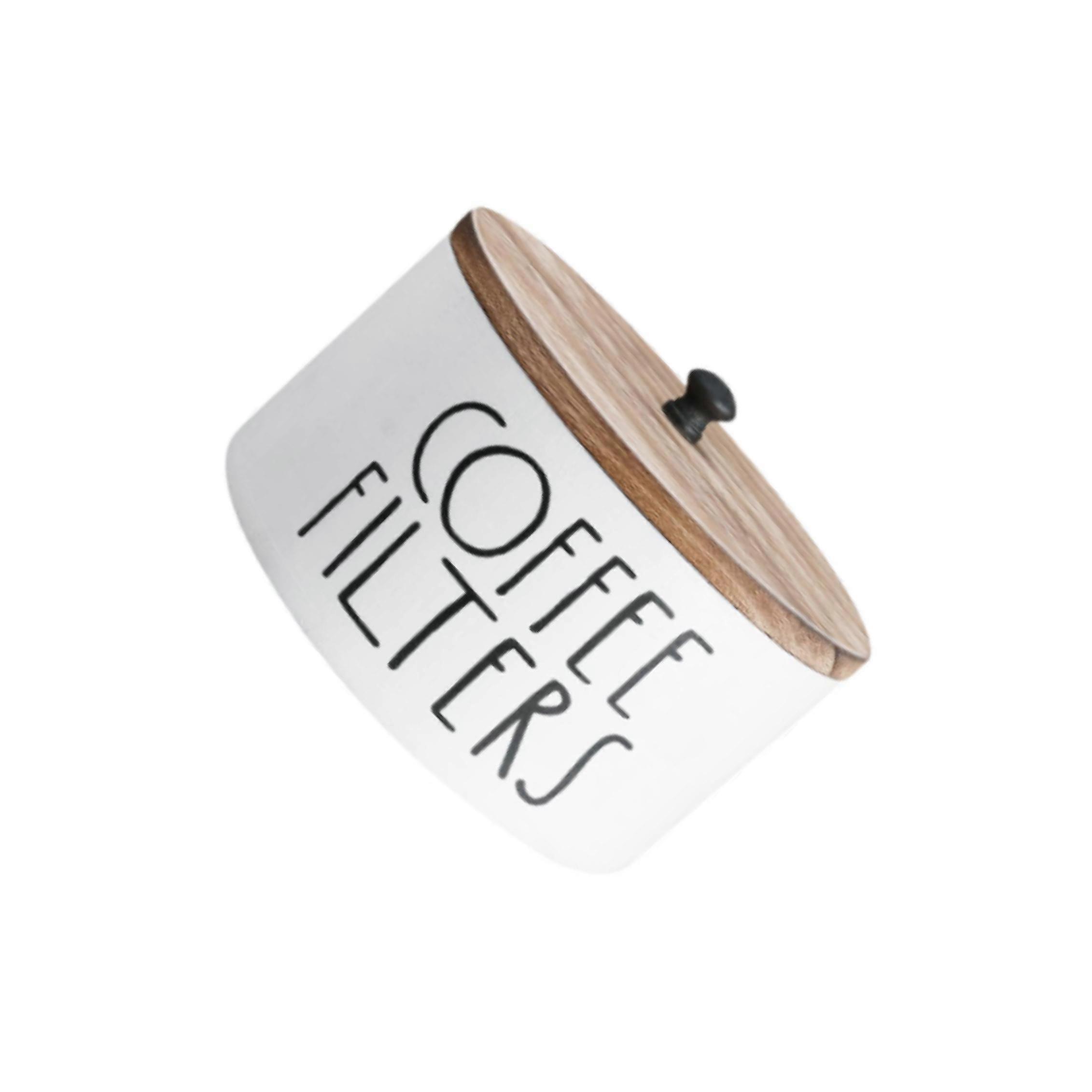 Coffee Filter Holder Case Basket Storage Container for Office Dining Kitchen