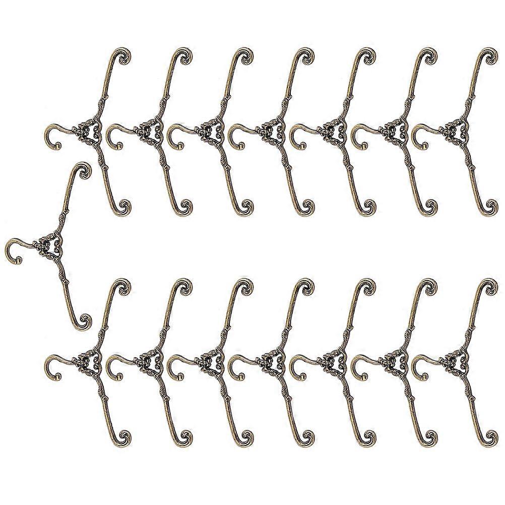 Brown Miniature Hanger 45 Pcs Collection For Dolls And Children Practical Clothes Hanging Solution