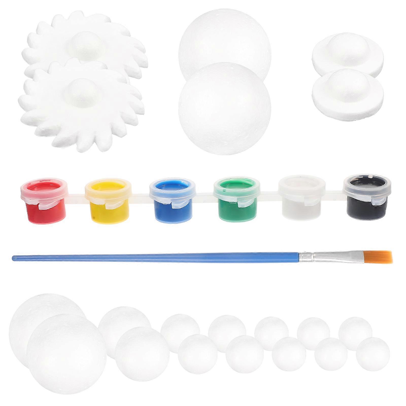 Handmade Foam Ball Crafting Supply For DIY Decorations 4 Sets Ideal For School Projects Science Exhibitions