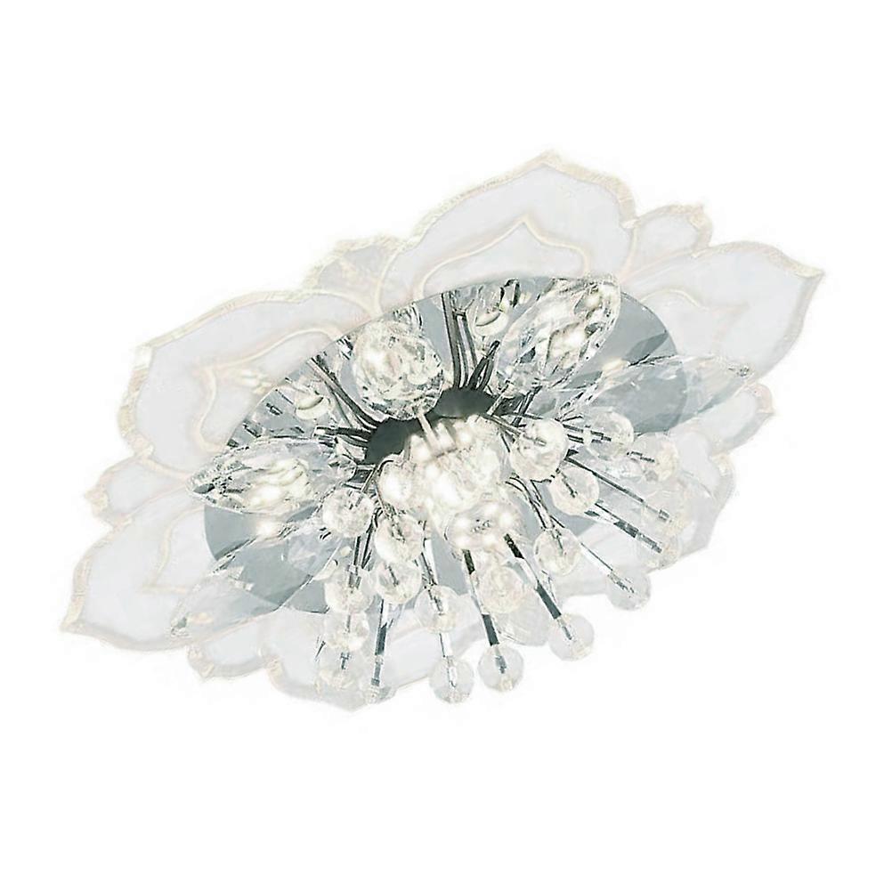 Indoor Crystal Ceiling Lamp with Creative Design 2Pcs White Light