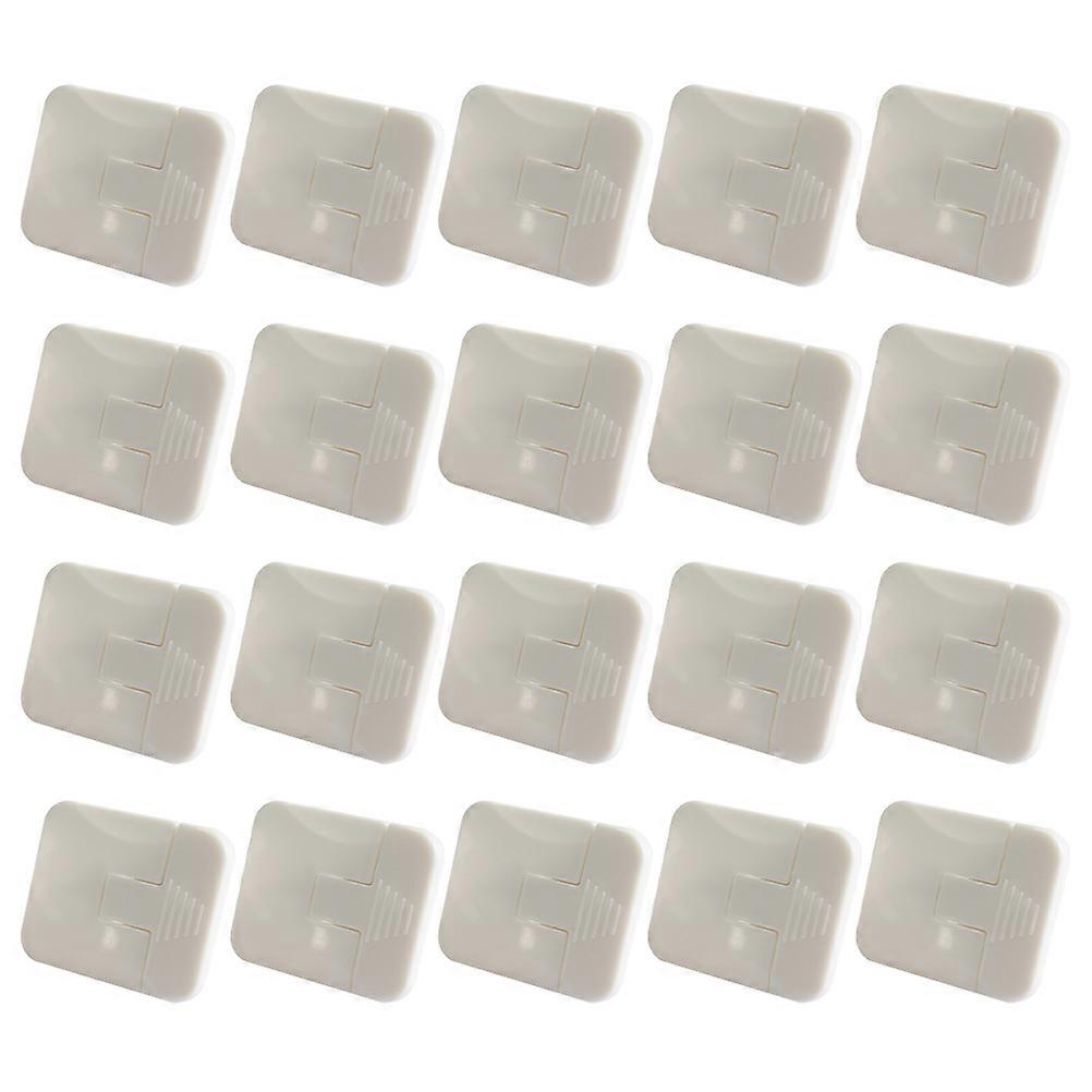 USB Cover Caps Childproof Socket Cover for Protection 50Pcs White ABS