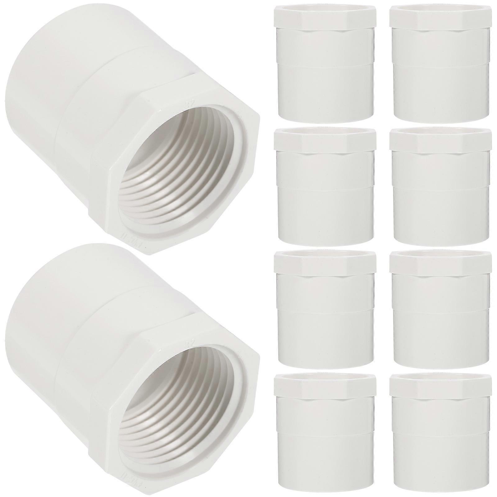 PVC Water Adapter for Home Use Leakproof Pipe Connector 40Pcs
