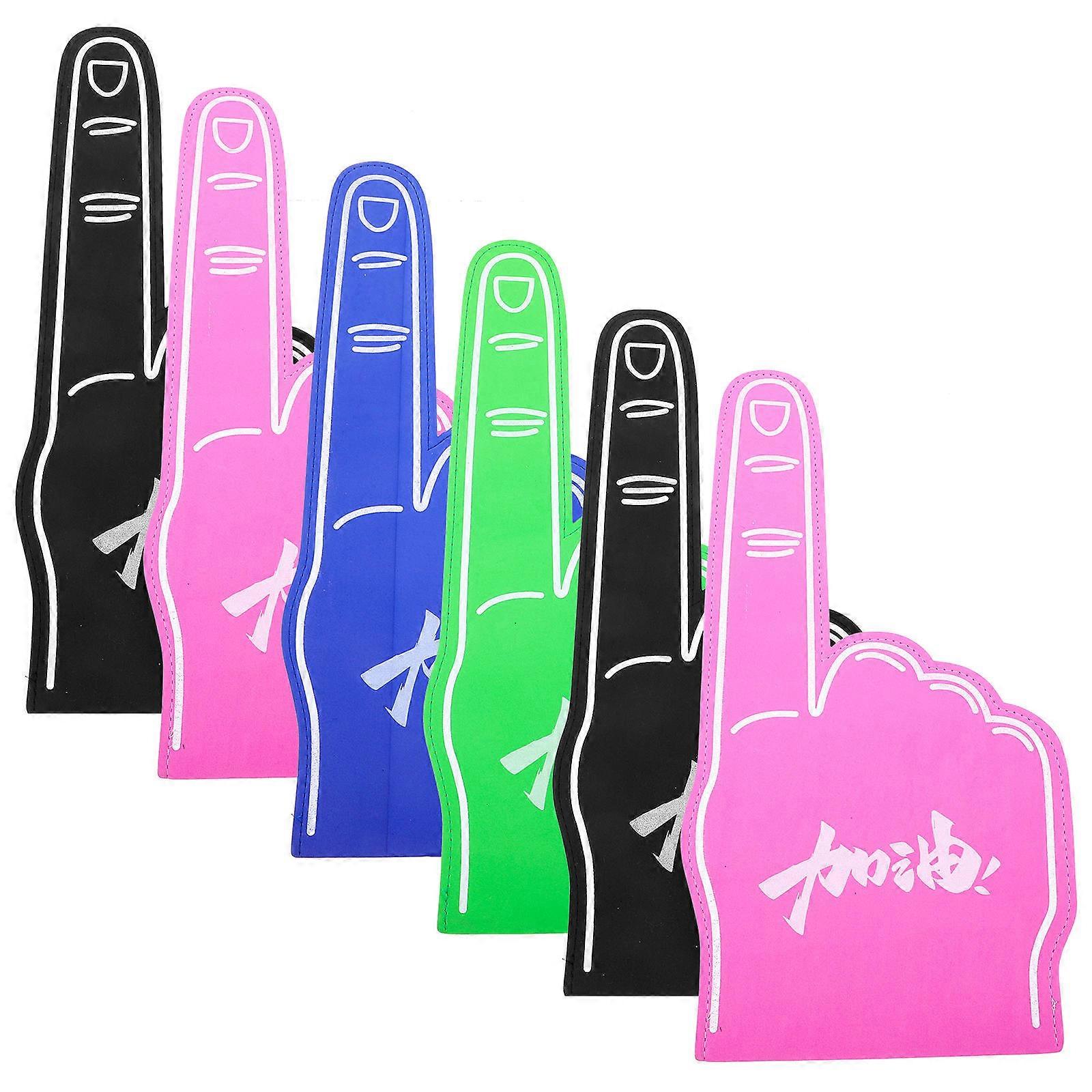 Assorted Color Foam Hand Gloves Foam Finger for Cheering 48Pcs