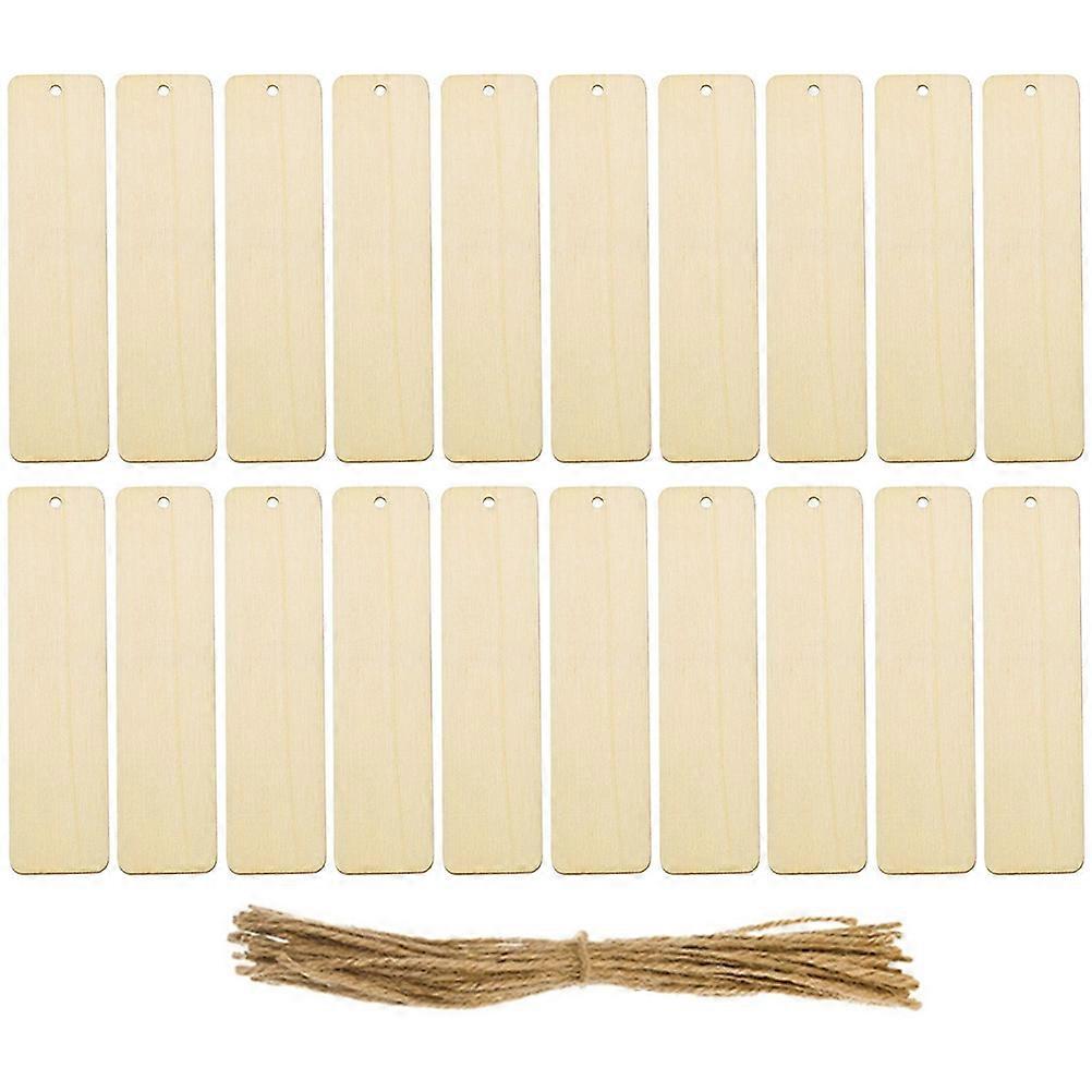 Wooden Bookmarks for DIY Craft Making 5Sets of Blank Beige Bookmarks