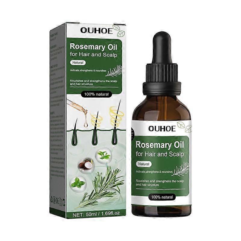 Minglan 50ml Rosemary Oil For Hair And Scalp Hair Oil For Hair Loss To Stimulate Hair Growth And Care Of The Scalp With Castor Oil
