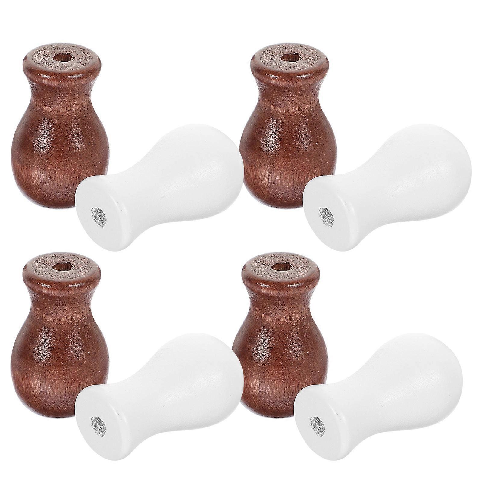 Cord Knobs for Curtain Wooden Knobs for Window Blind Pull Ends 24Pcs