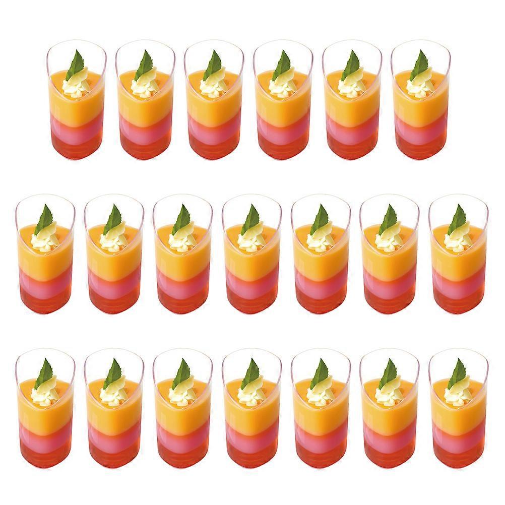 Dessert Cup Transparent Tiramisu Mousse Cups for Presentation 20Pcs Set