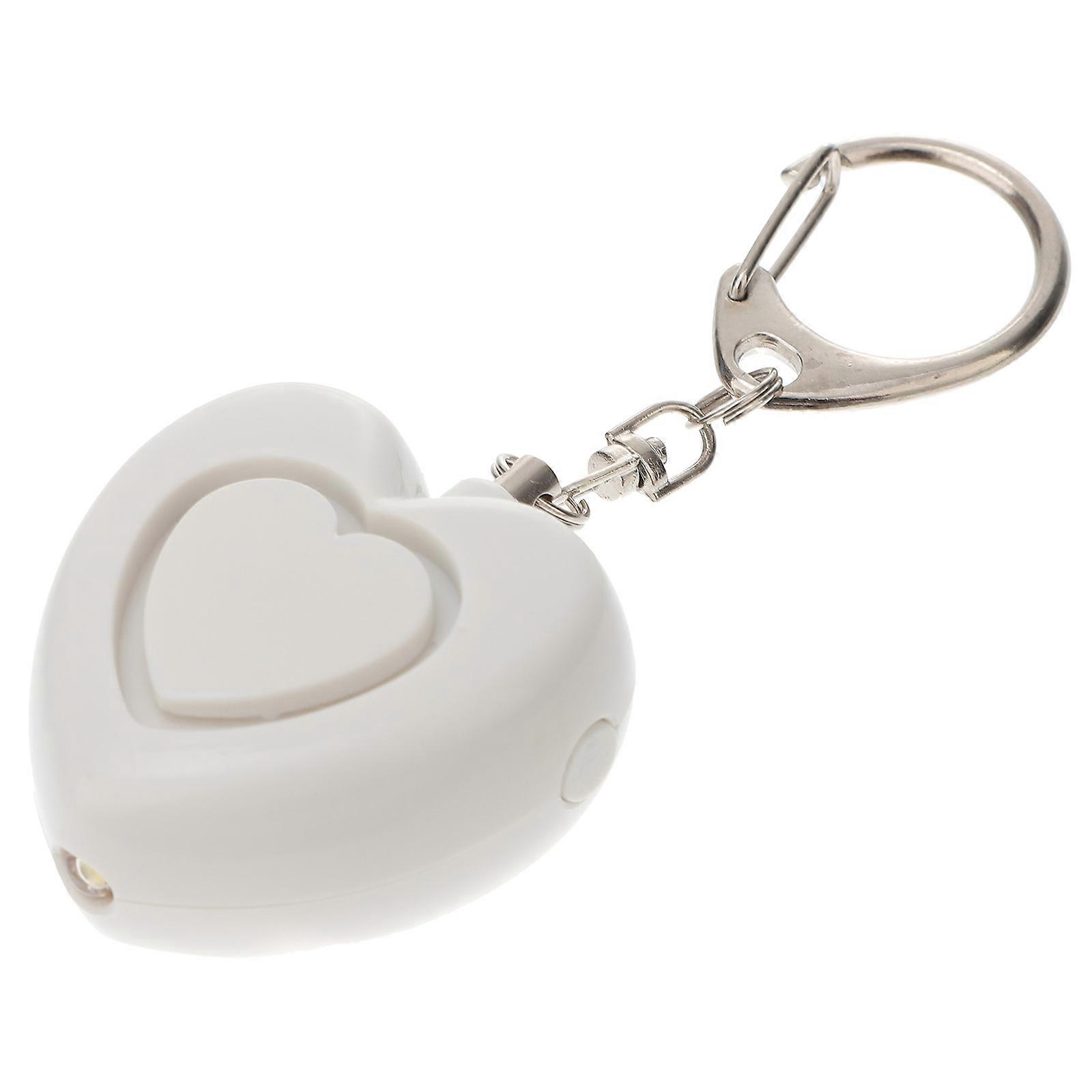 Heart Shaped Personal Security Alarm Keychain For Women With Loud Siren And LED Lights 1Pack