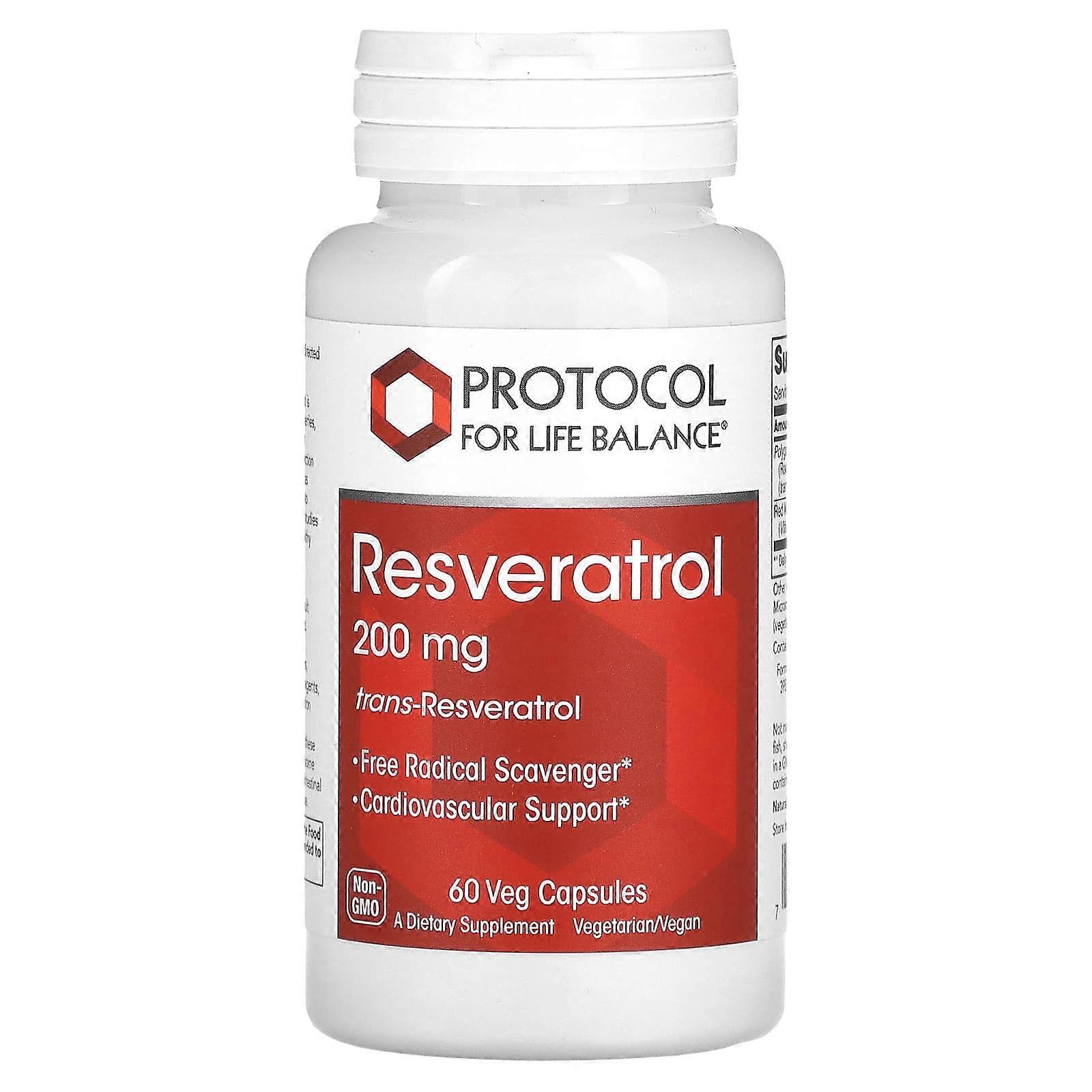 Resveratrol, 200 mg, 60 Veg Capsules