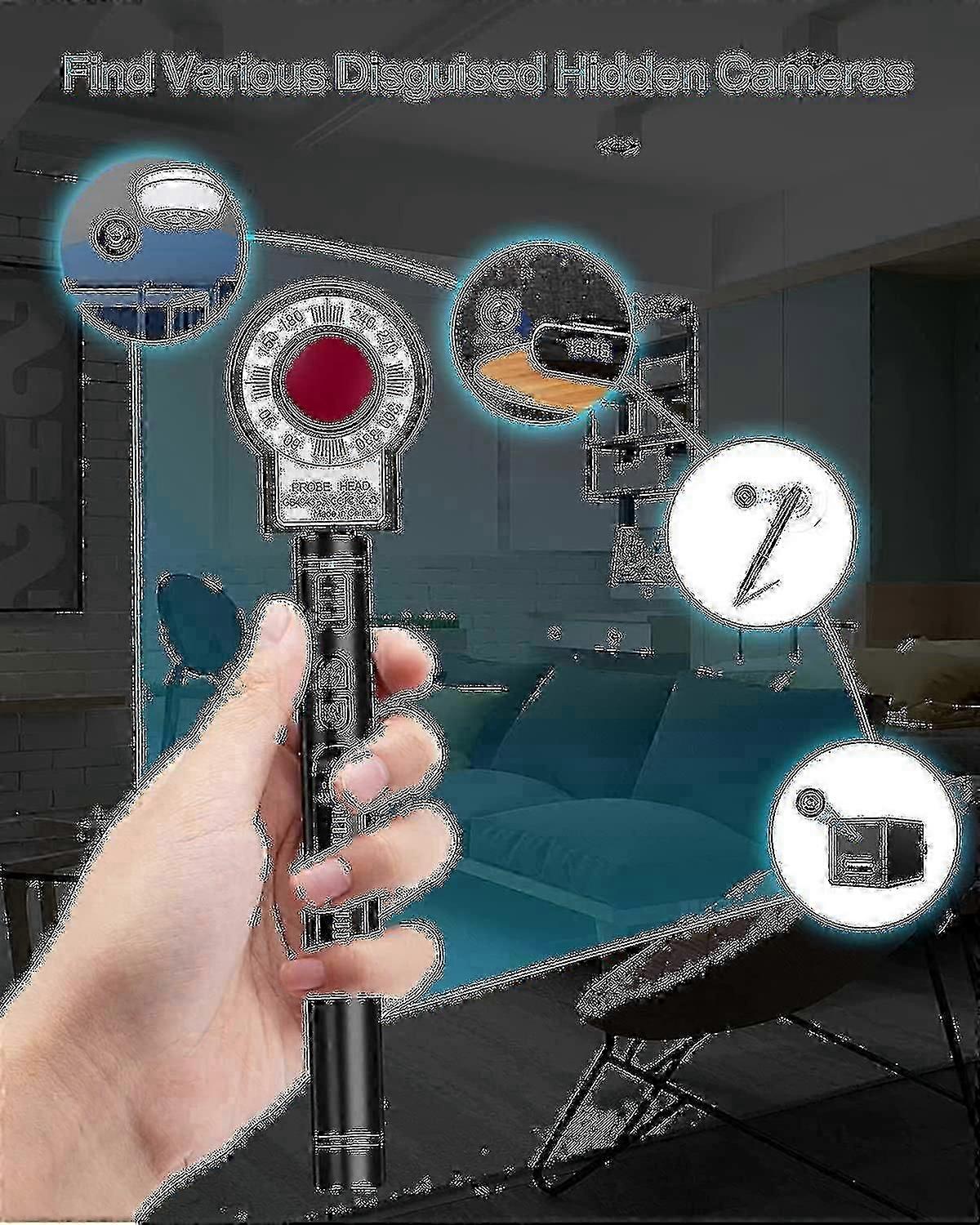 Camera Detector, Gps Tracker Detection, Rf Signal Scanner With 1m-8g Hz Wide Frequency Range And 12 Sensitivity Levels Z