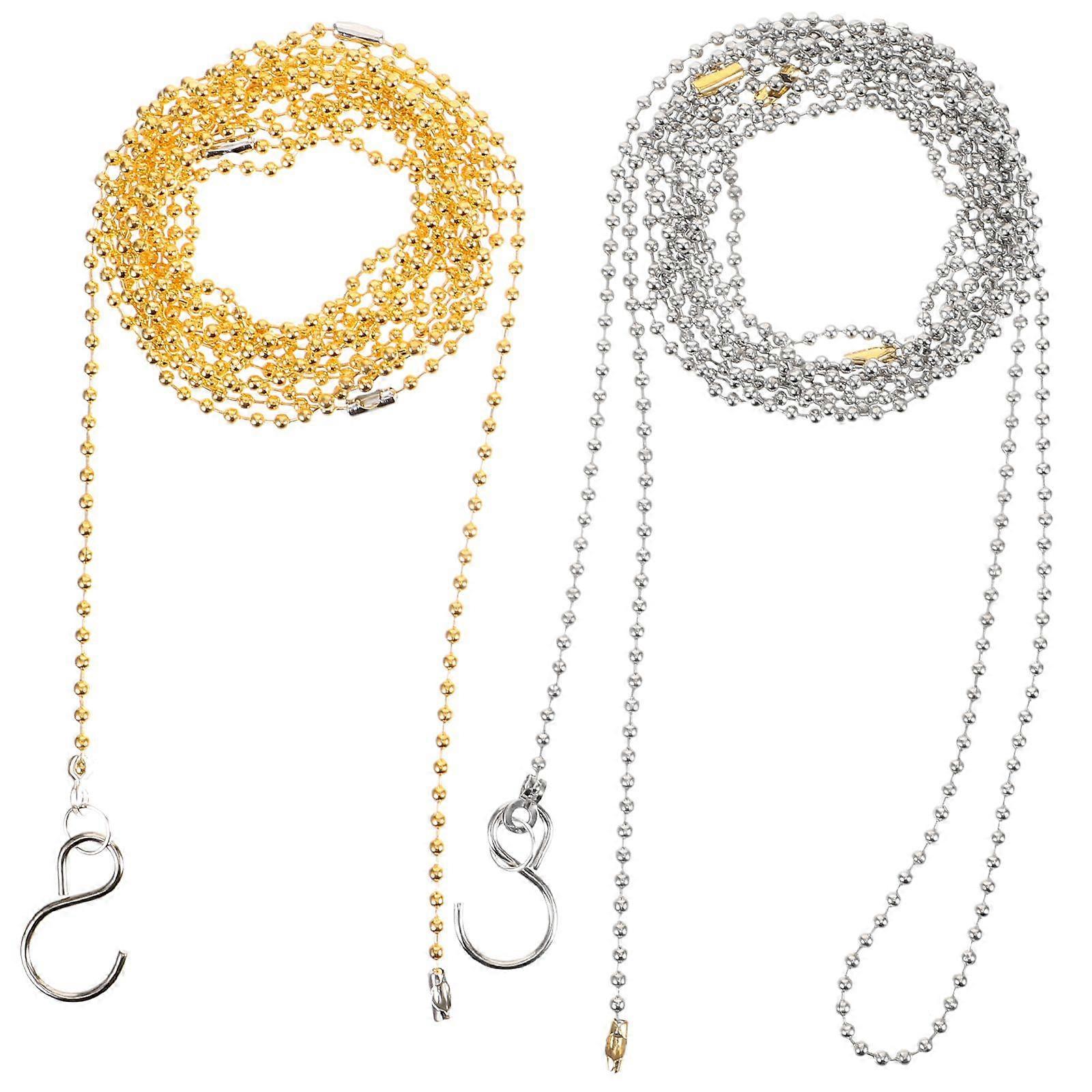 2Pcs Volleyball Referee Equipment Volleyball Net Chain Volleyball Net Measuring Chain for Volleyball Net