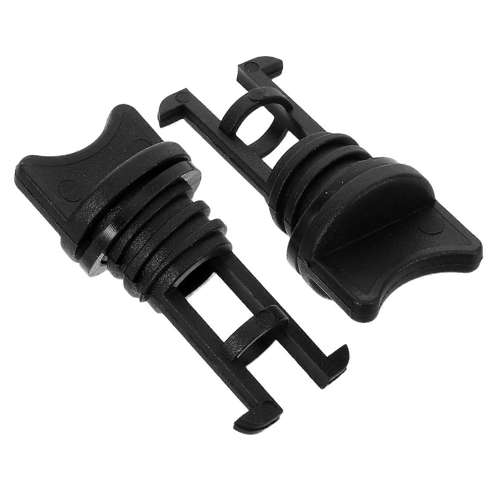 6pcs Nylon Boat Drain Plugs: Kayak Scupper Plug - Marine Drain Stopper For Canoe Fishing Raft Hull Bottom Outlet Black