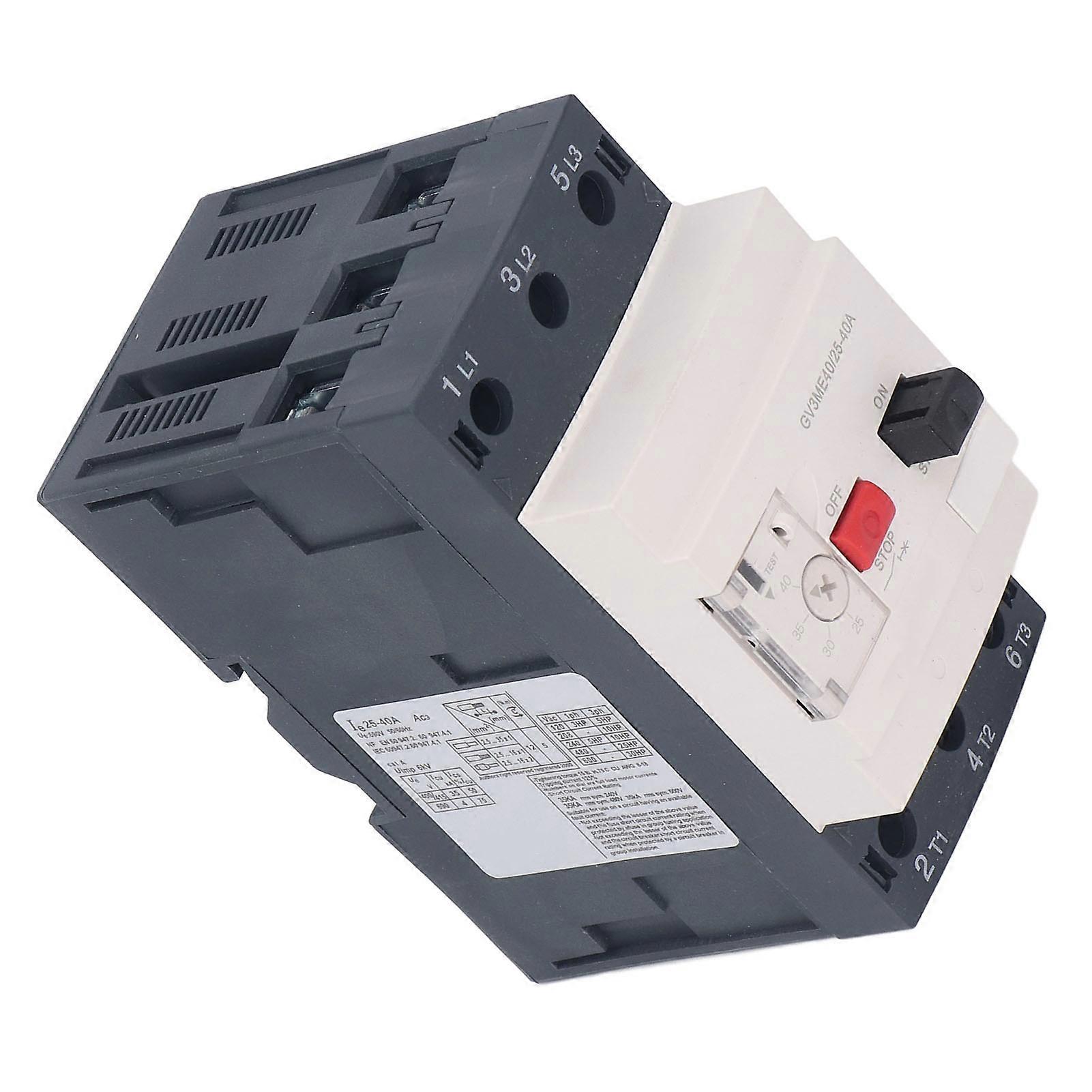 Motor Circuit Breaker Manual Large Current Rail Mounted Protection Starter Interrupter AC690V 