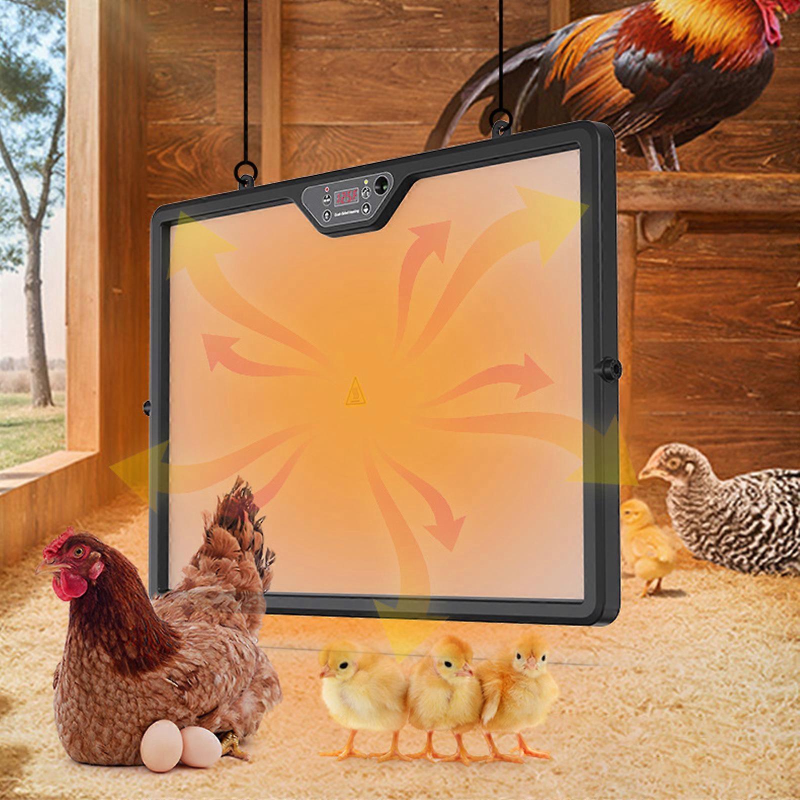 （1 Pack）Chicken Brooder Heater Plate-Chicken Heater, Adjustable Temperature, Remote Control, Efficient & Safe Heating Panel for Chicken, Pets