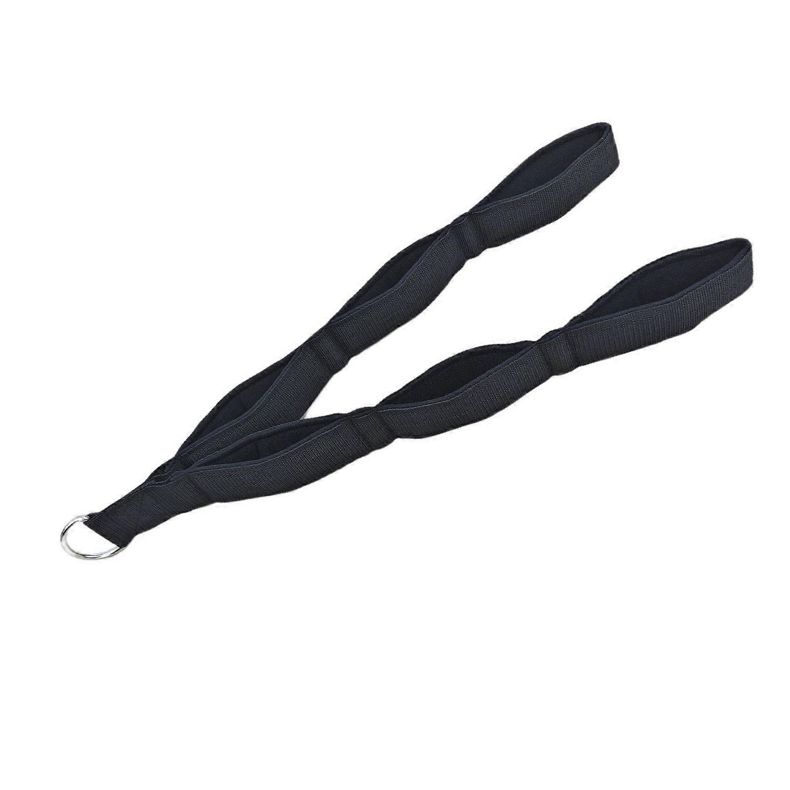 Universal Gym Handle Attachments With Nylons Structure For Arm Development And Space Efficiency  Black