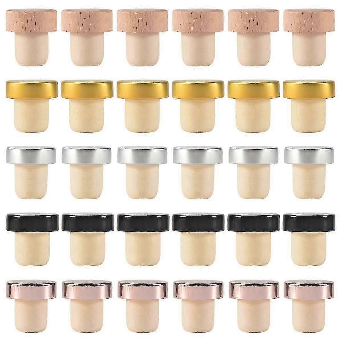 30PCS Reusable T-Shaped Wine Bottle Stoppers