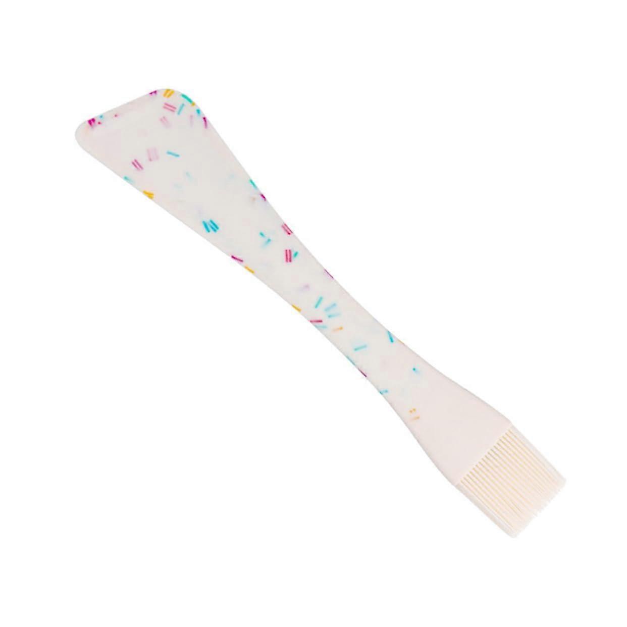 Silicone Cream Scraper And Oil Brush Multipurpose Baking Spatula For Cakes Desserts Pastries Candy Color Utensil