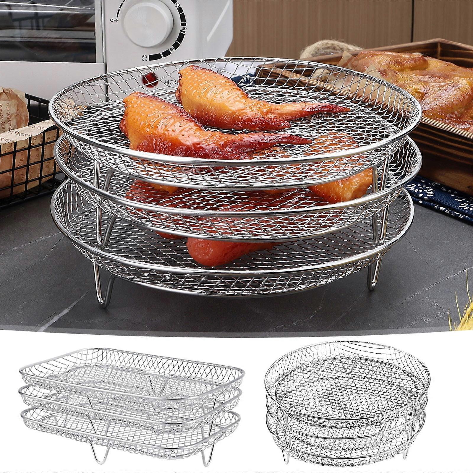 Jacenvly 304 Stainless Steel Stackable Drying Rack with Clips, compatible with outdoor dehydration, fall decor, space-saving design