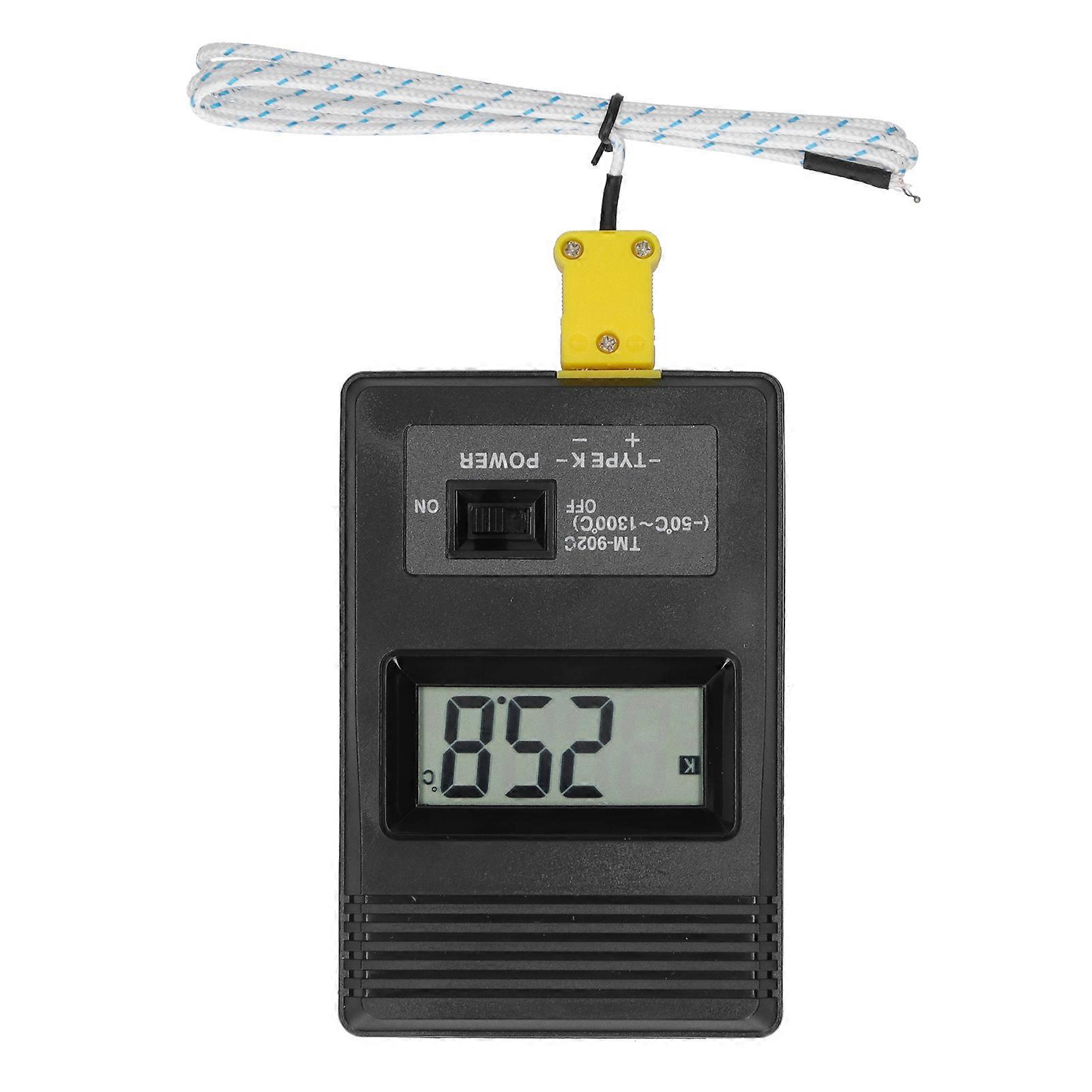 Digital Temperature Meter LCD Display Environment Thermometer Measuring Tool TM902C
