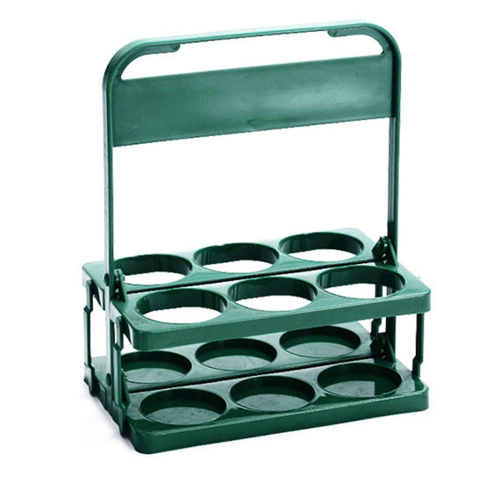 6-Can Foldable Plastic Beer Carrier, Portable Can Holder for Soda Wine