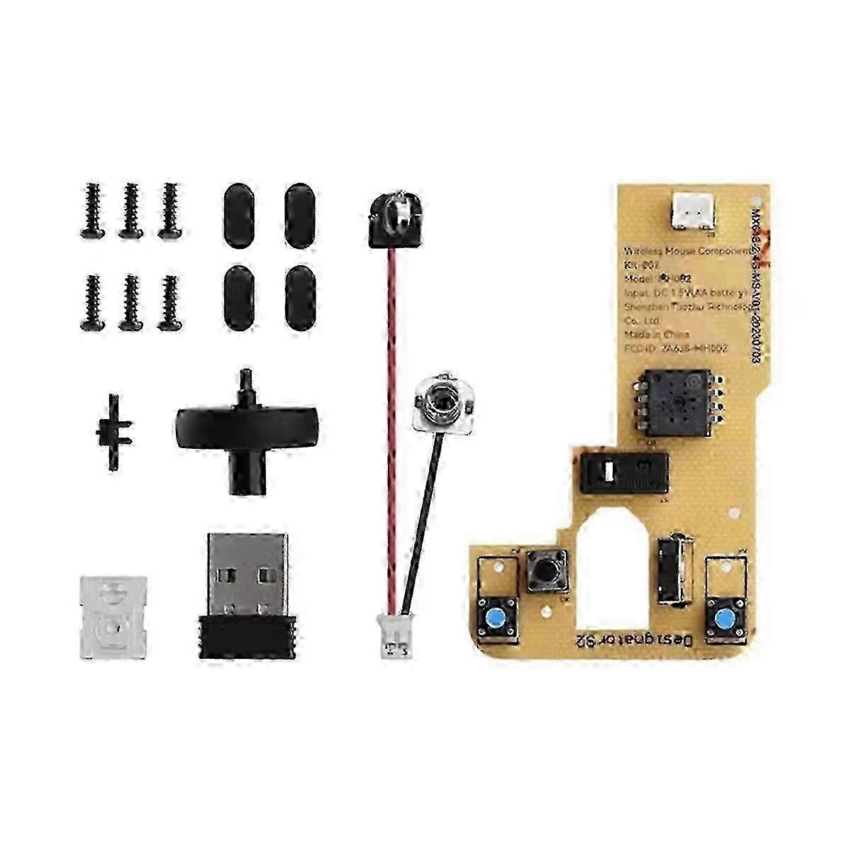 For Bamboo Lab DIY 3D Printing Wireless Mouse Kit Model 002 Computer Mouse Components with Printer