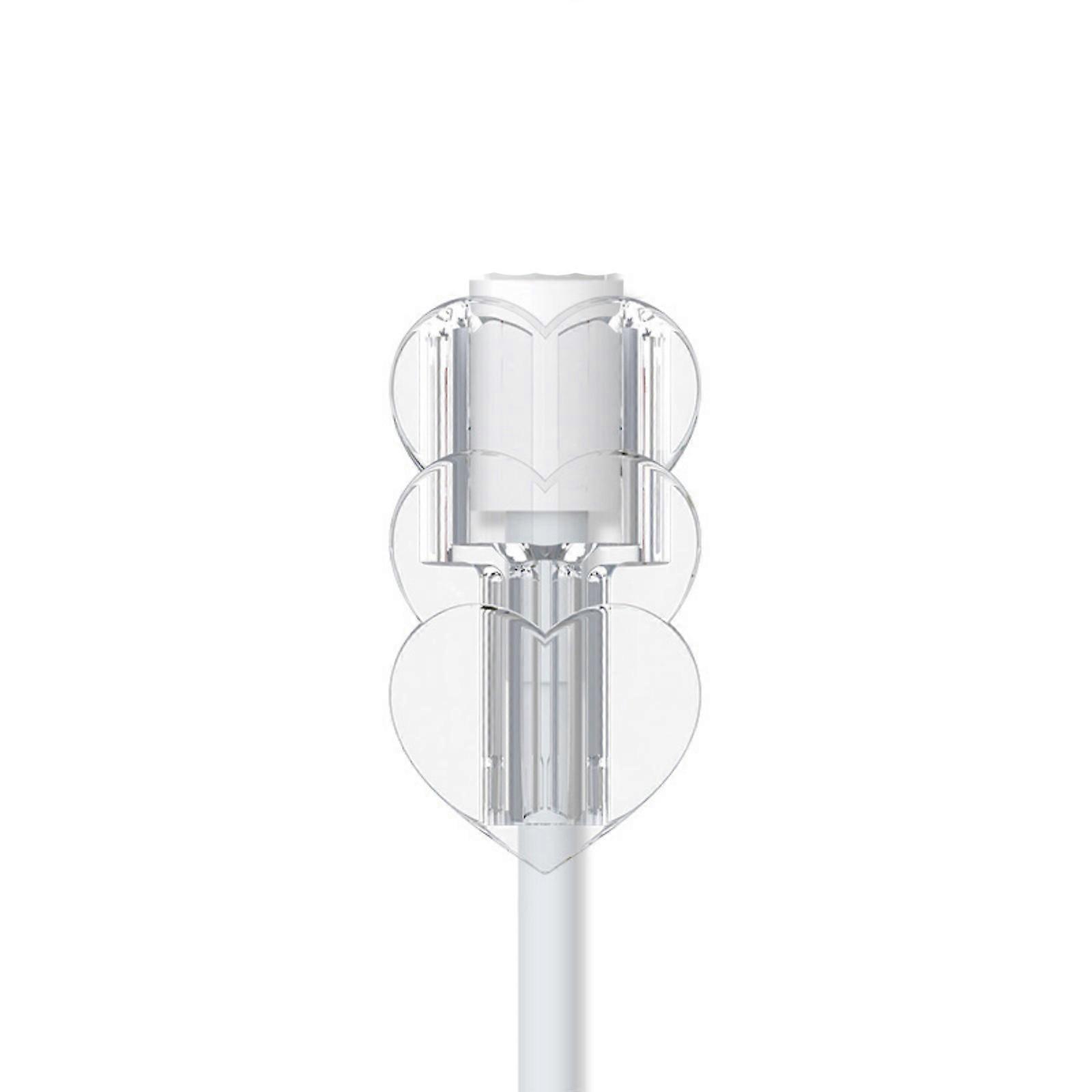 Clear TPU Charging Cord Defender With Decorative Heart Charm Permanent Against Tear Substance Protects Fruit Cables From Damage During Daily Use 