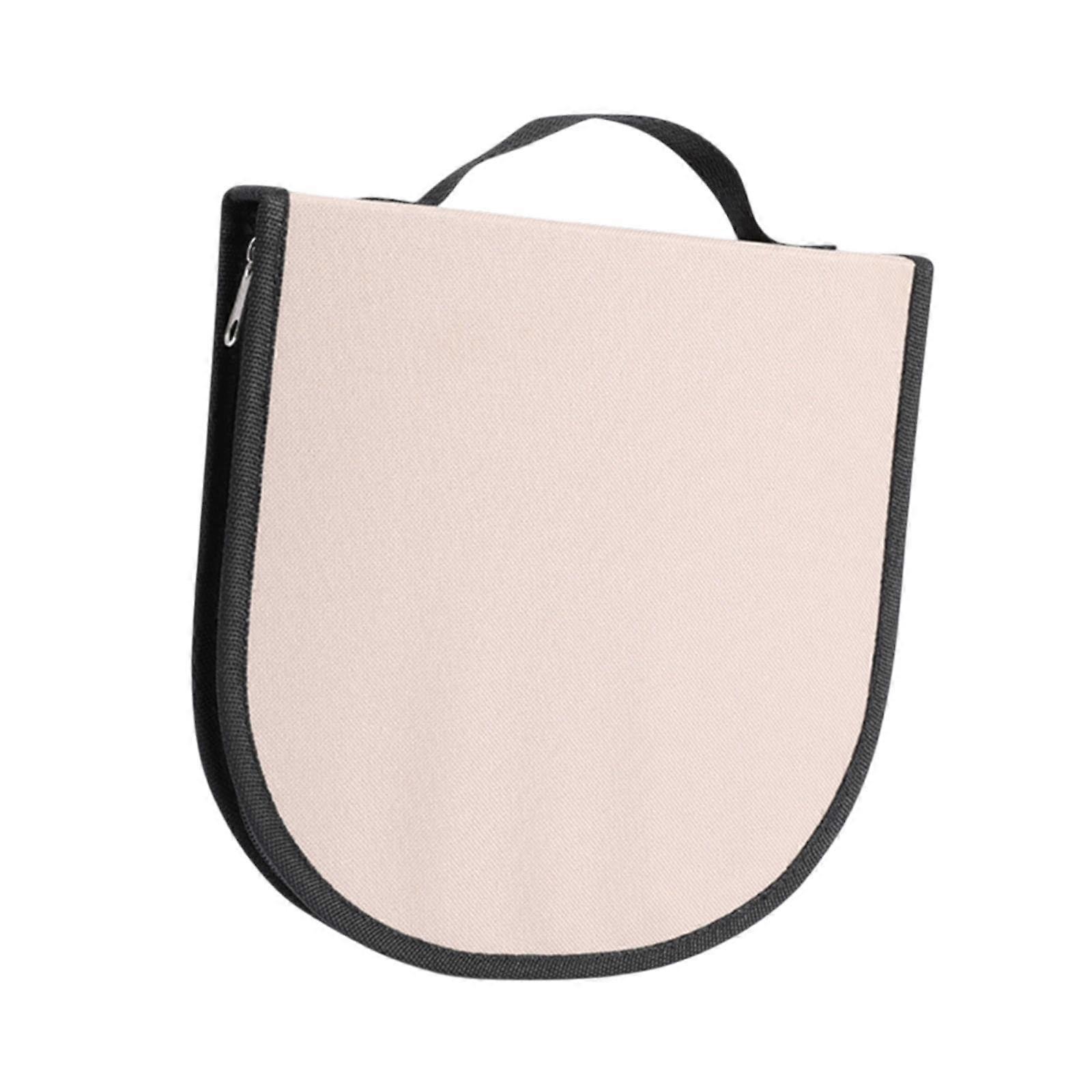 Camping Tableware Storage Bag Large Capacity Container Organizer Khaki Cutlery Carrier for Picnic and Backpacking