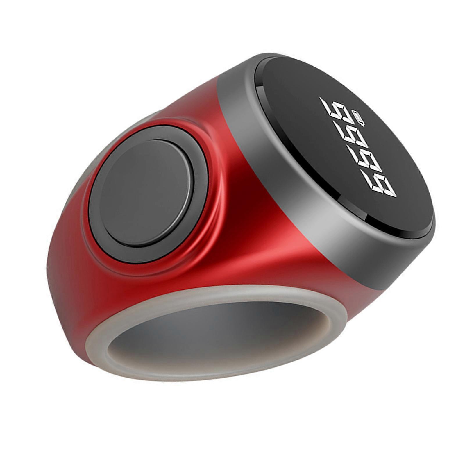 Lightweight Rings Counter Counting Device For Cooking Exercise Outdoor Running Religious Ceremonies Laboratory Analysis  Red