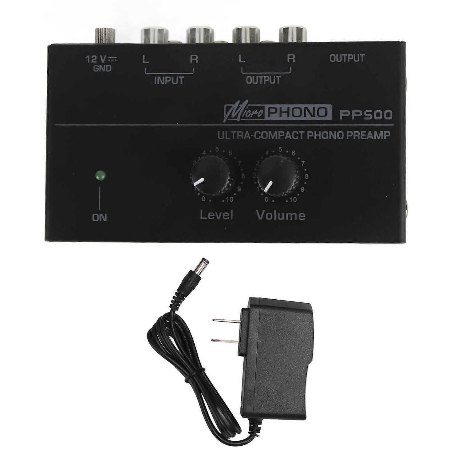 Phono Turntable Preamp Ultra Low Noise Independent Volume Control Phonograph Preamplifier for Record