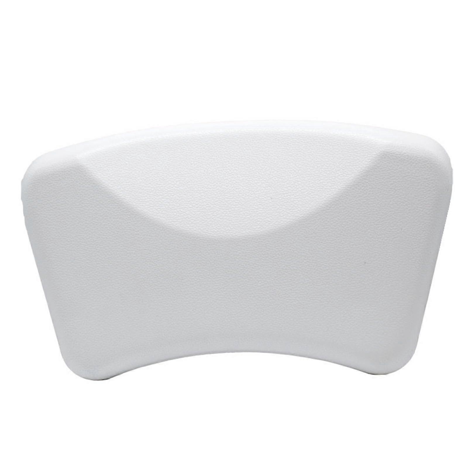 Bathtub Pillow with Neck Support – Waterproof Soft Headrest Cushion for Comfortable Bath (White)