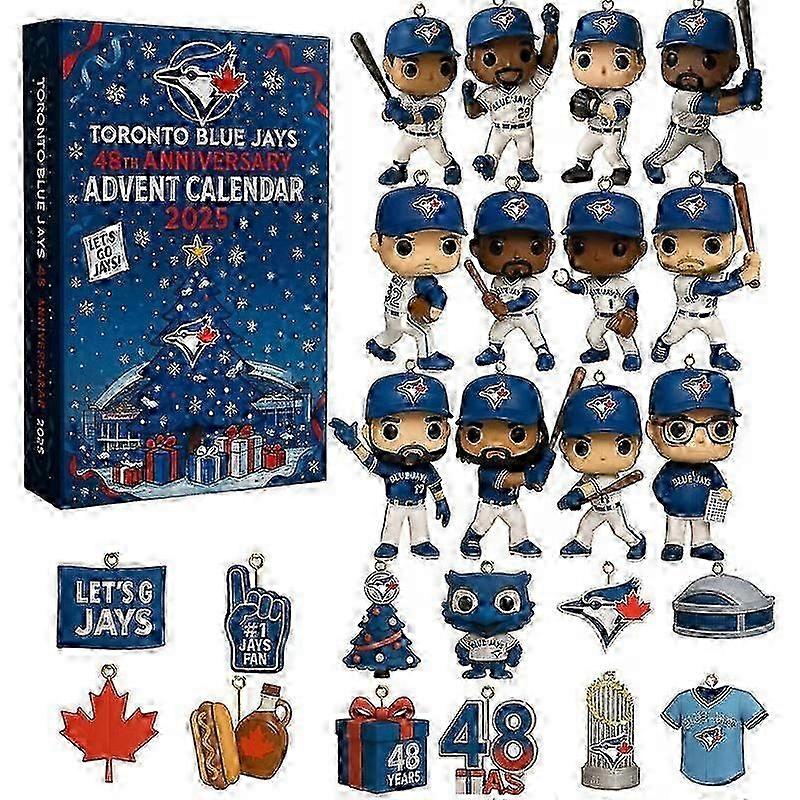 Major League Baseball Team Commemorative Christmas Blind Box Countdown to the Advent Christmas Tree 