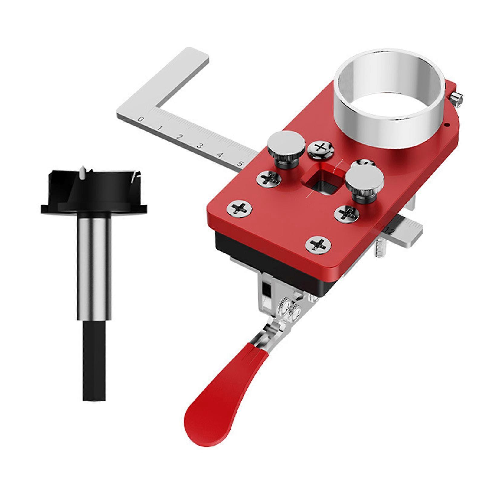 Practical Hinge Drilling Jig for 35mm Cup Hinges Accurate Positioning Tool for Cabinets and Furniture Installation Multicolor