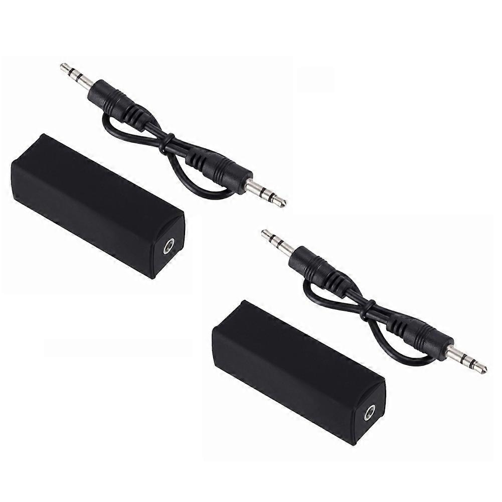 2Pcs 3.5Mm Aux Audio Noise Filter Ground Loop Noise Isolator Eliminate for Car Stereo Audio System Home Stereo