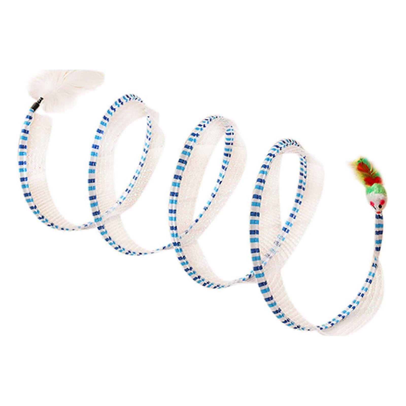 Cat Tunnels for Indoor Cats,S Type Foldable Cat Tunnel Toy,Decompression Interactive Cat Springs Toys