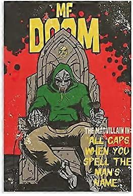 Aaroca ENYPOLIS MF Doom Retro Posters & Prints on Canvas Wall Art Poster for Room Decor Unframe Canvas Posters Framed/Unframed