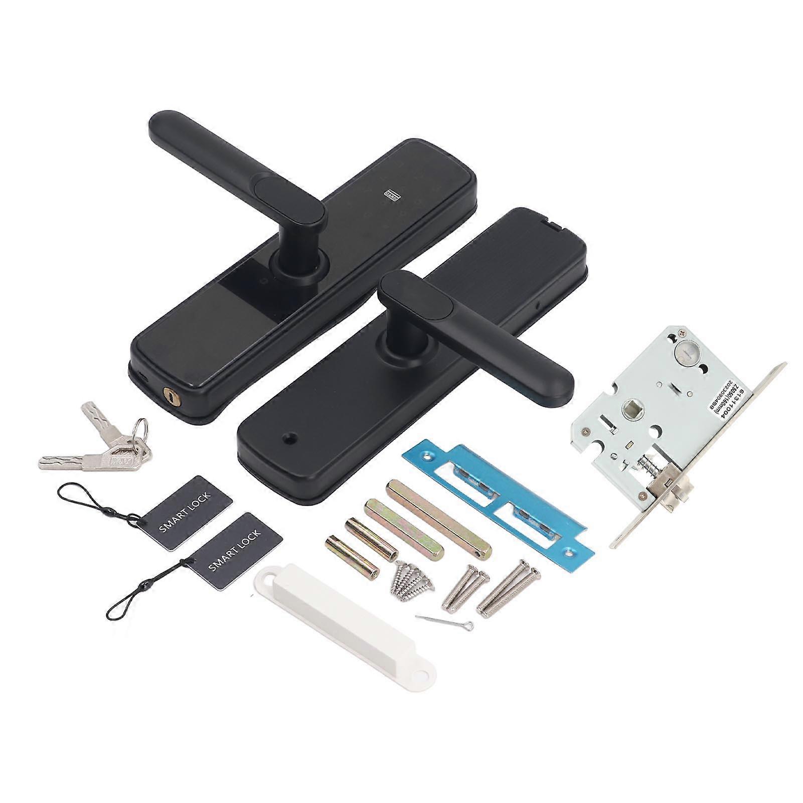 Electronic Induction Security Lock for Home & Hotel - APP, IC Card, Password & Key Unlocking