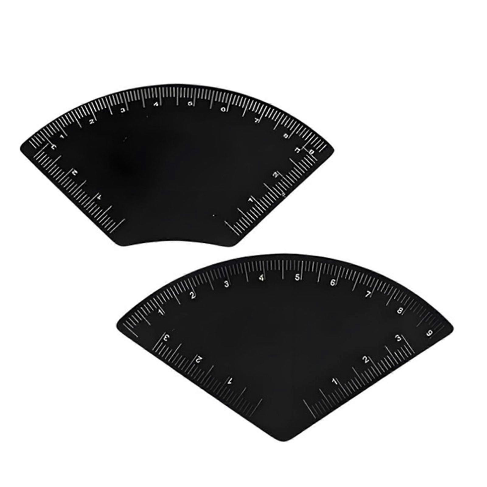 Jikaix 2Pcs Fast Drawing Eyebrow Design Ruler Microblading Mapping Shaping Template Tool Permanent Eyebrow Makeup Drawing Guide Ruler