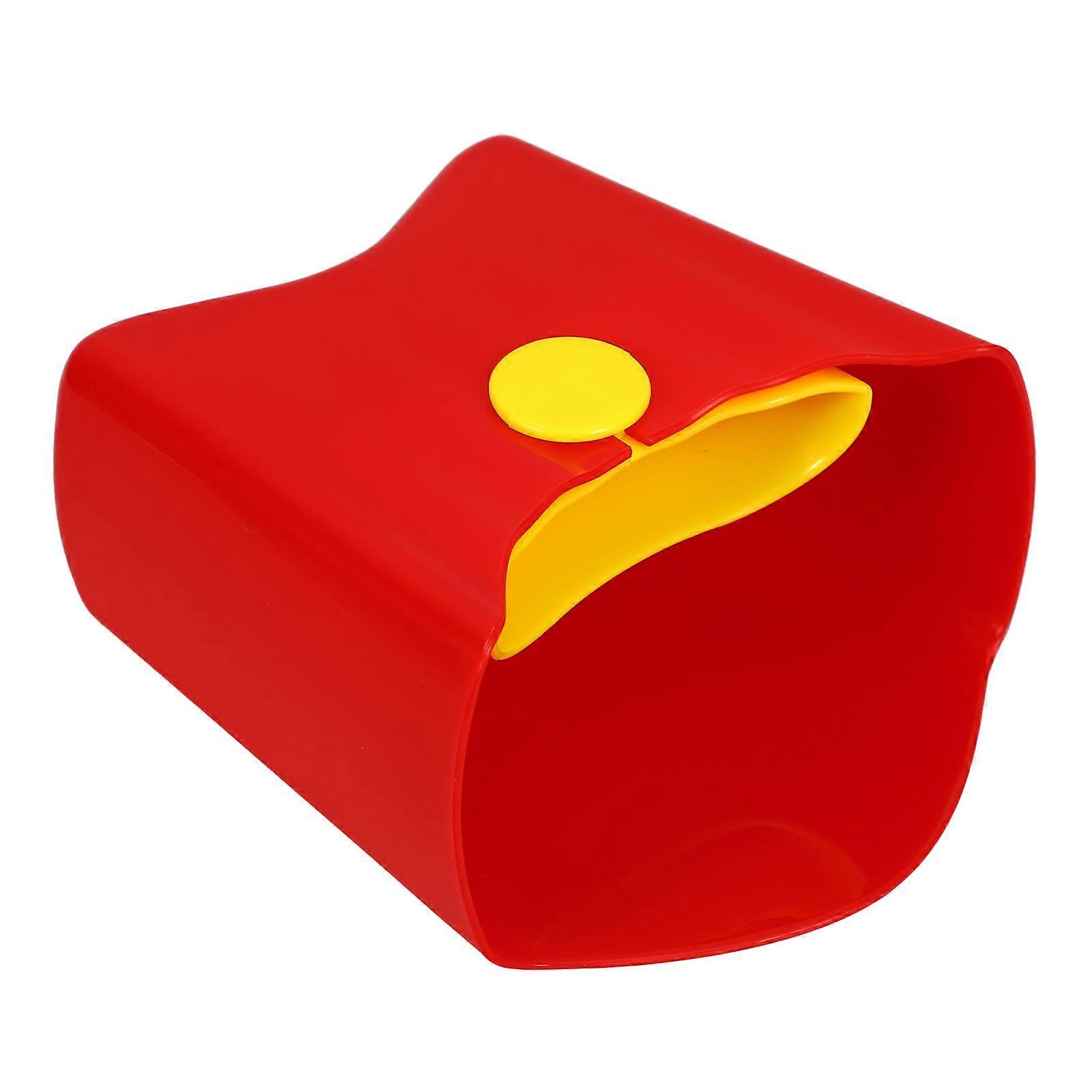 Reusable Multipurpose French Fry Cup for Storing Red Plastic