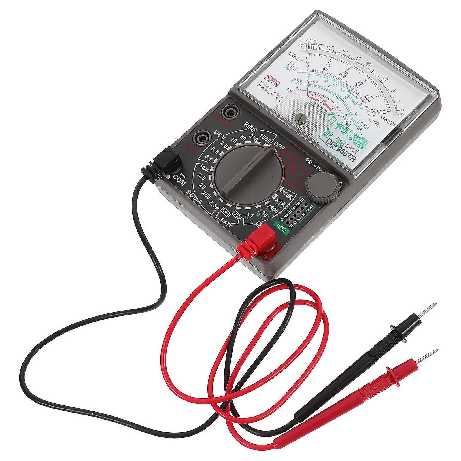 Versatile High Precision Analog Multimeter For Voltage Current And Resistance Measurement Home Use With Manual Range Selection 1Set