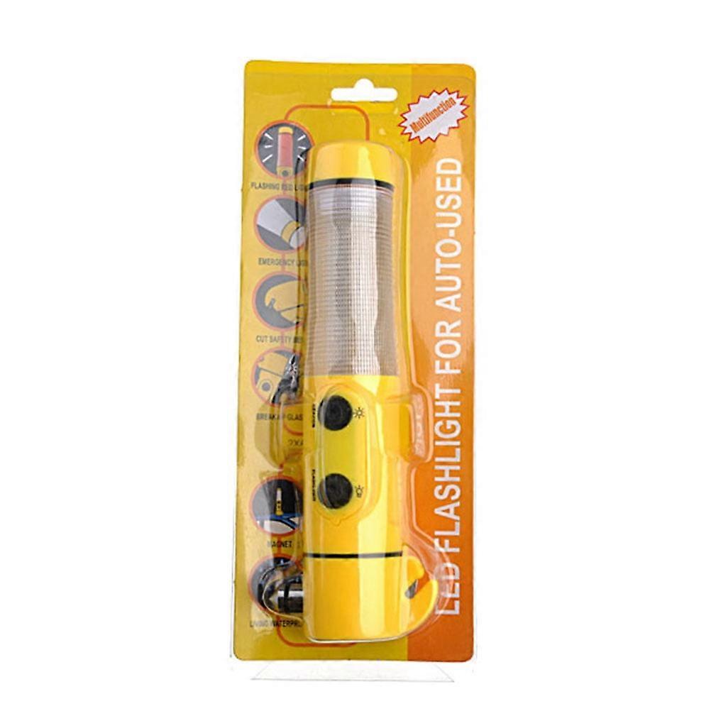 TF 2009 4 in 1 Auto Emergency Tool Flashlight Kit for (Yellow)