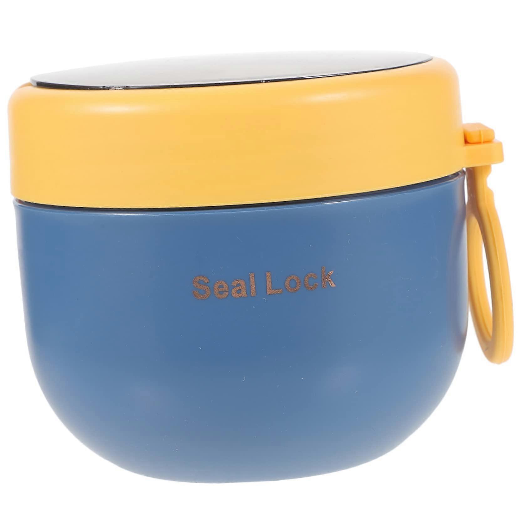 Microwave Oatmeal Container with Airtight Leakproof Lid for Travel Breakfast and Multi Food Storage