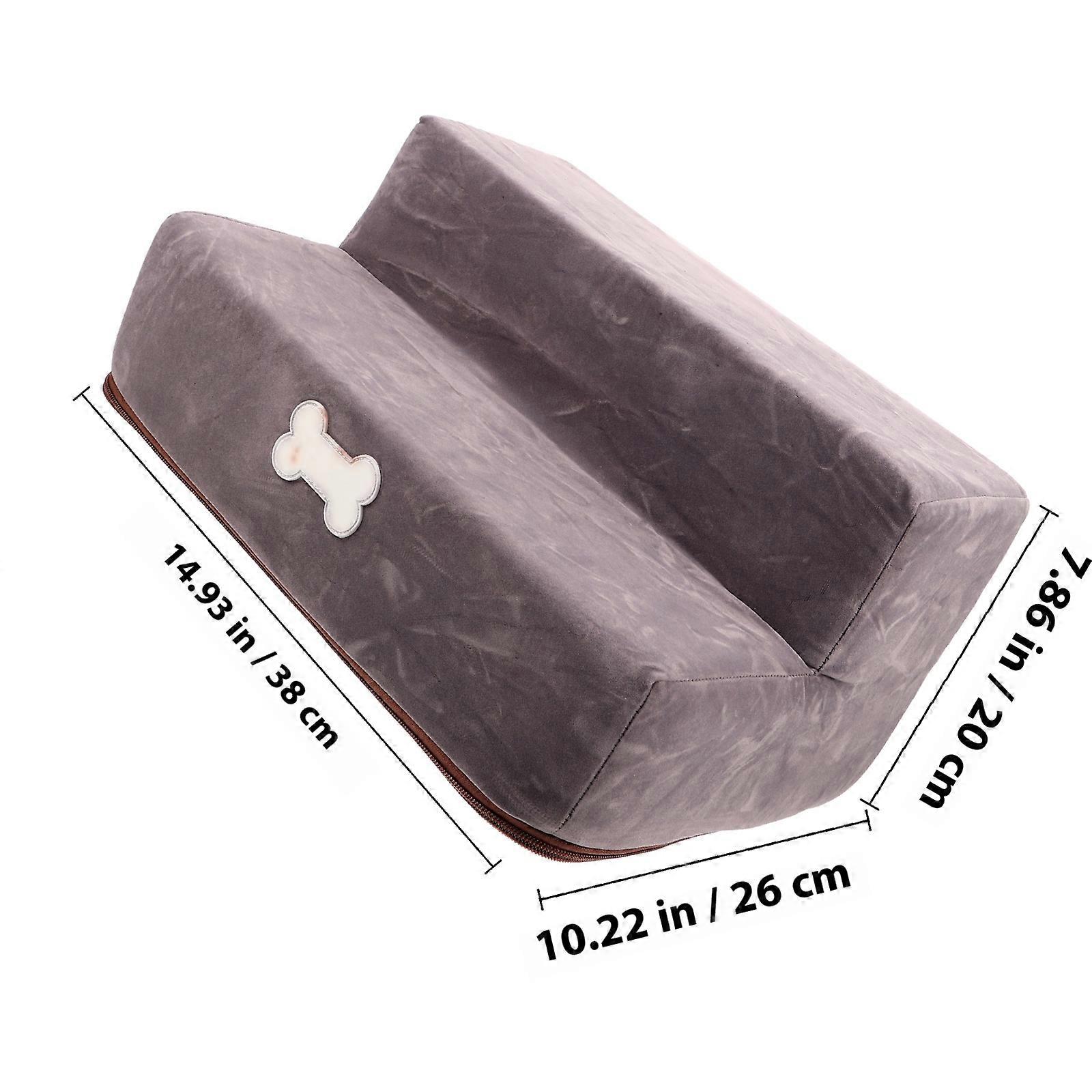 الأليفة درج خطوة درج 2-طبقة منحدر سلم الأليفة الأليفة غير الانزلاق سلم السلامة عشوائي نمط الشعار