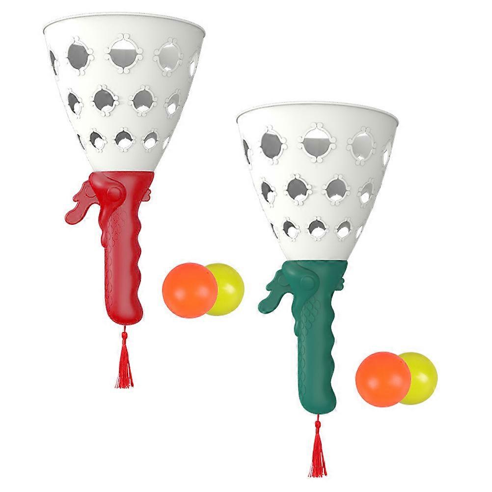 Outdoor Catch Balls Two-Person Interactive Bounce Ball Throw and Catch Toys 4Sets