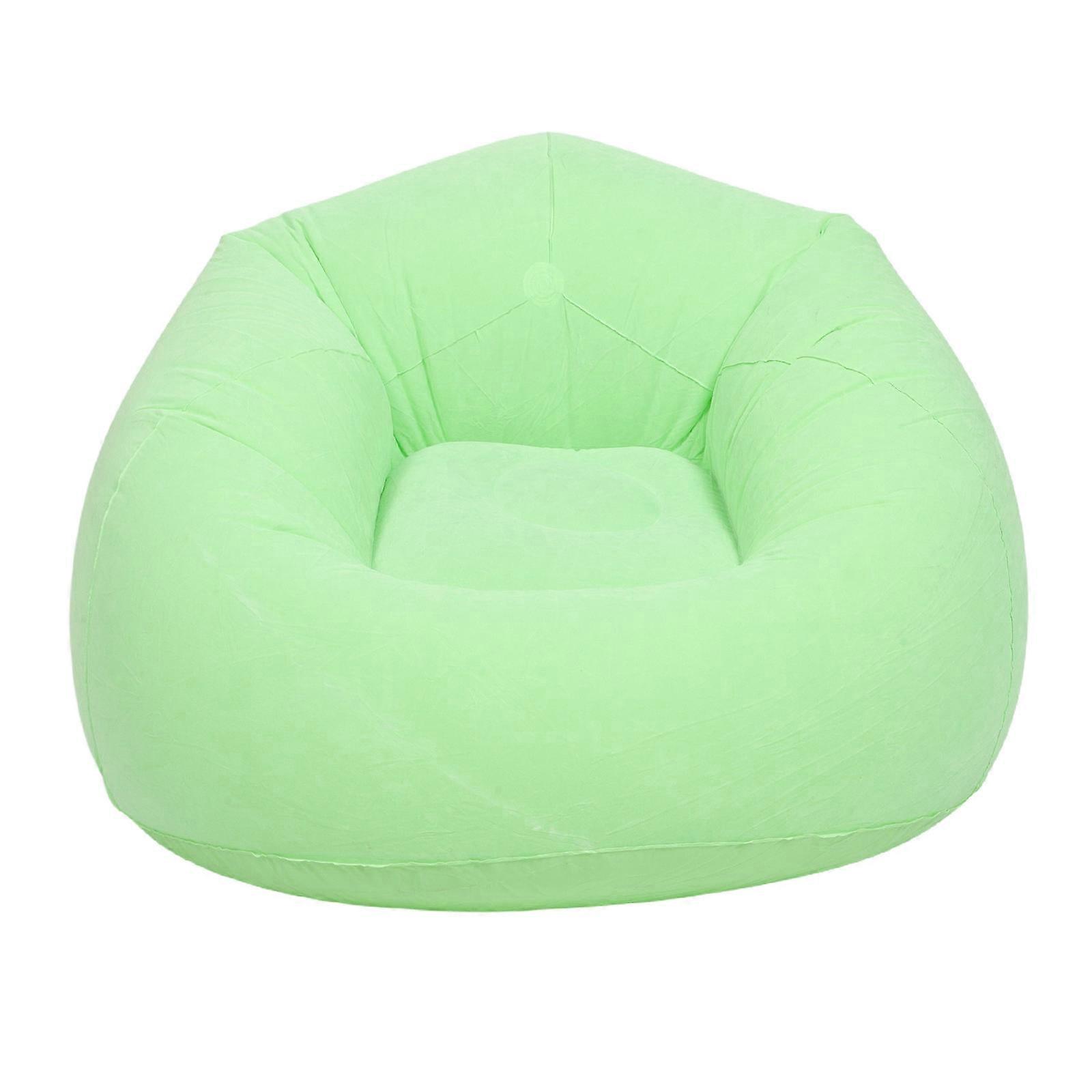 Inflatable Lounger Sofa For Picnics Adults Green Folding Chair 1Set Bag Design