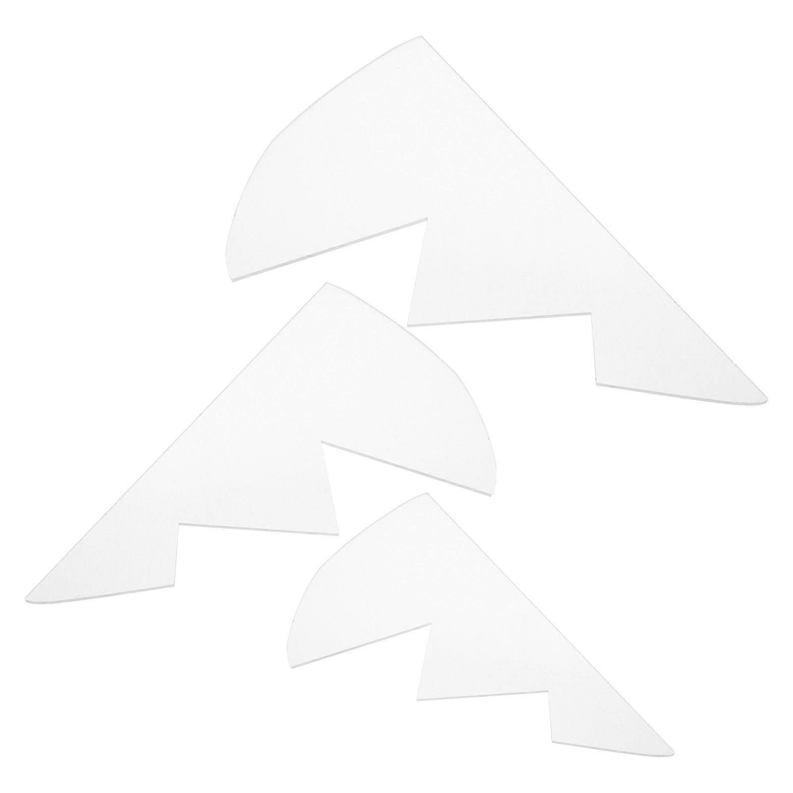 Christmas Tree Quilting Template Acrylic Sewing Kit for 3Pcs Patchwork