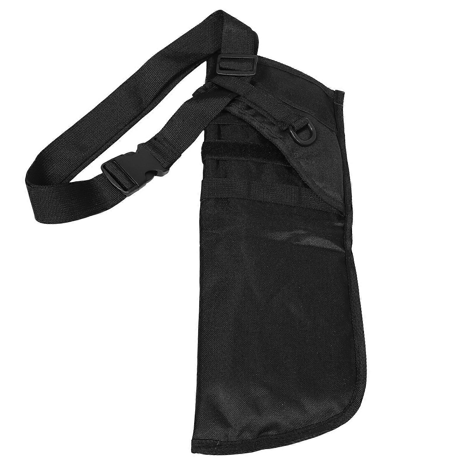Black Archery Hip Bag for Storage with Adjustable Waist Strap